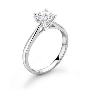 Scroll Work Set Classic Solitaire Engagement Ring